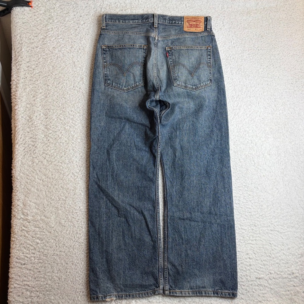 Y2K Levi's 569 Loose Straight Jeans Mens 32x30 (34x29) Blue Relaxed Fit FADE